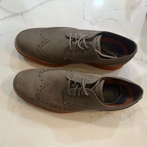 Cole Haan Men's Gray Suede Wingtip Oxfords, 8.5